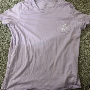 Ivory Ella Light Purple Tee with Elephant Design